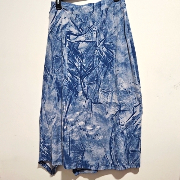 Michael Kors Marble Blue Midi Skirt - Picture 5 of 9